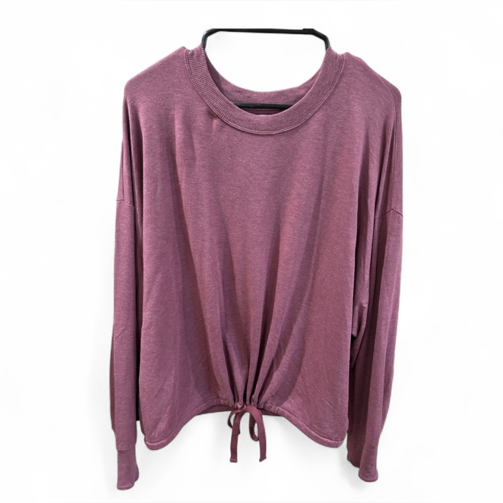 🌻 Athleta Tawney Rose Marina Drawstring Sweatshirt Size 1XL